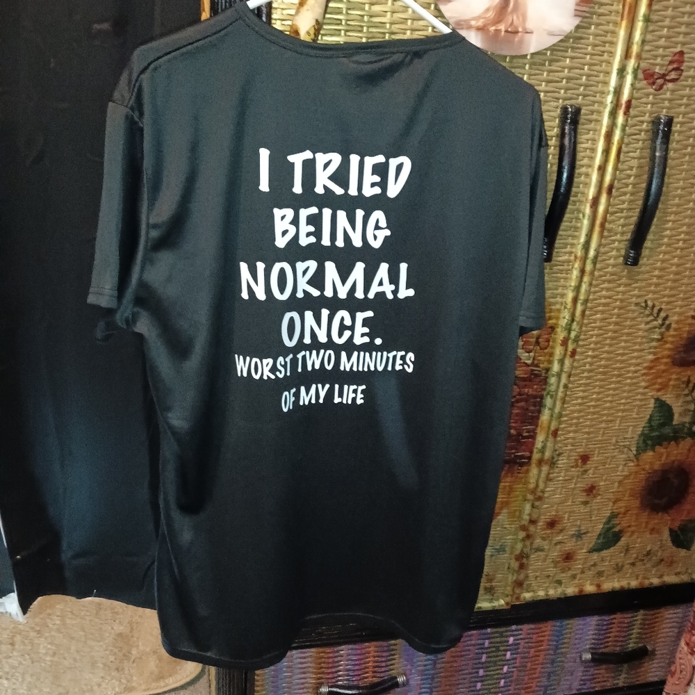 Men's Black Funny Graphic Tee